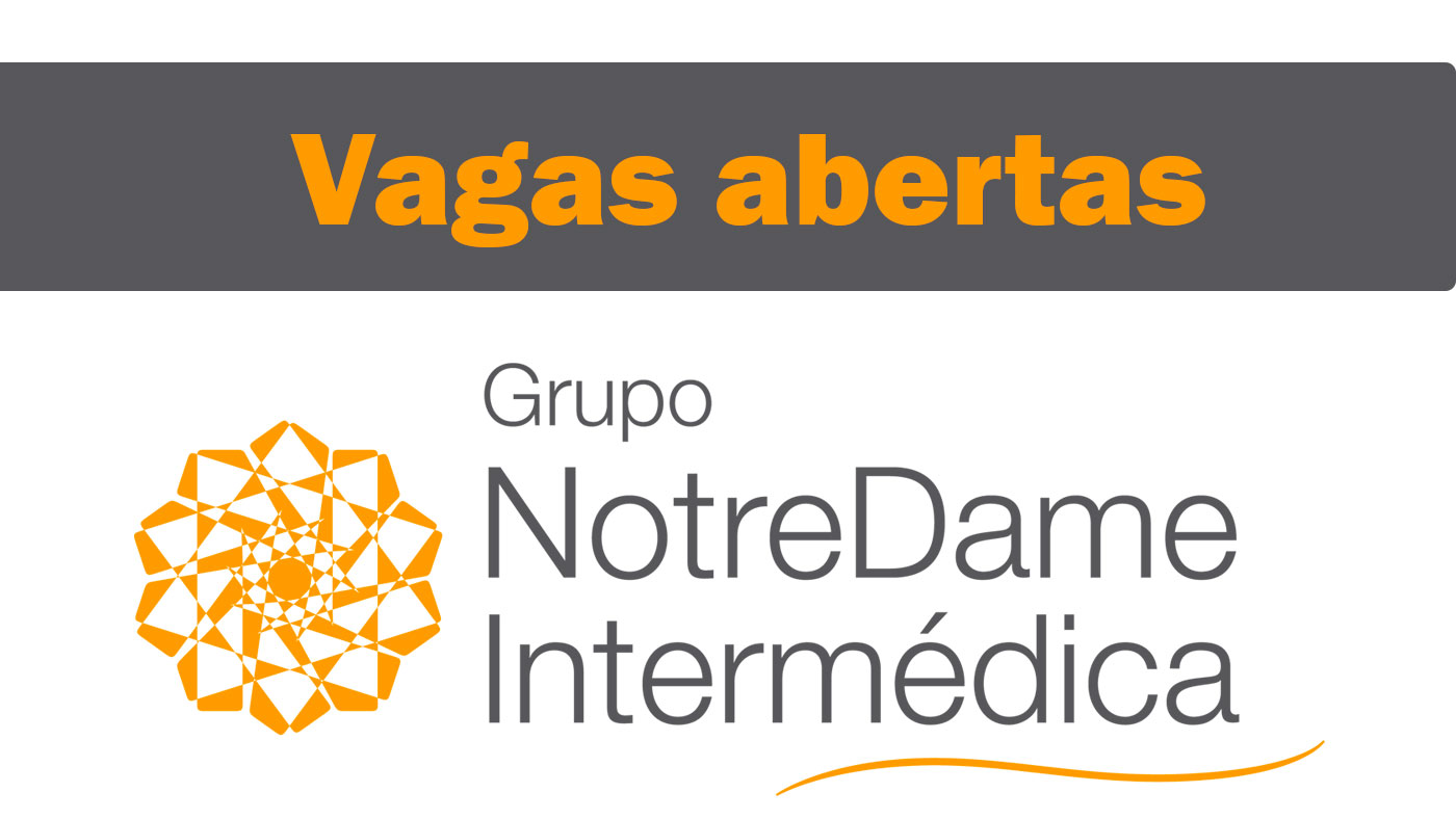 Confira as vagas abertas no Grupo NotreDame Intermédica neste mês de agosto de 2021 Confira as vagas abertas no Grupo NotreDame Intermédica neste mês de agosto de 2021