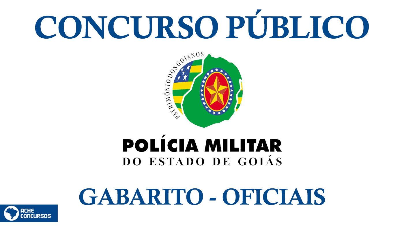 Instituto AOCP divulga gabarito do concurso PMGO 2022 para Oficiais nesta  segunda, 18
