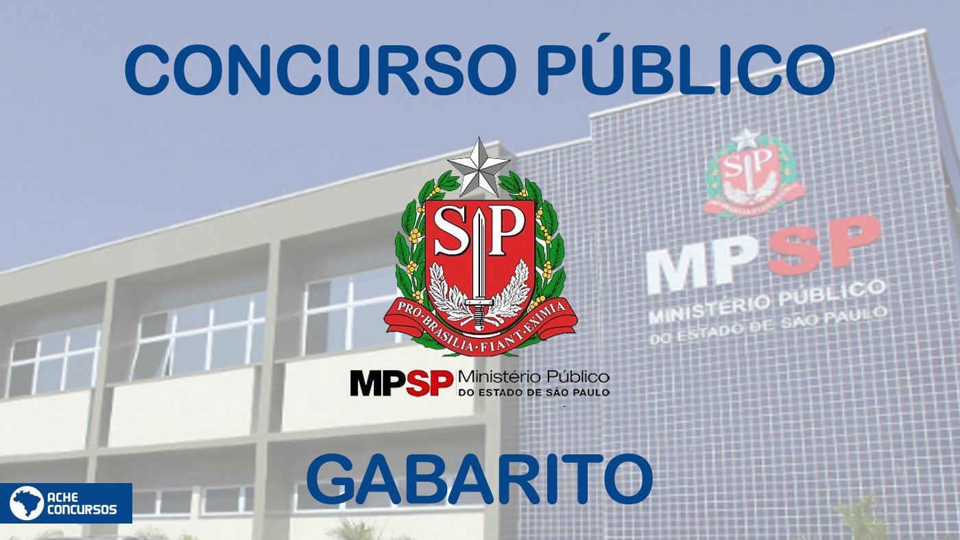 MP/SP – Ministério Público do Estado de São Paulo – Oficial de