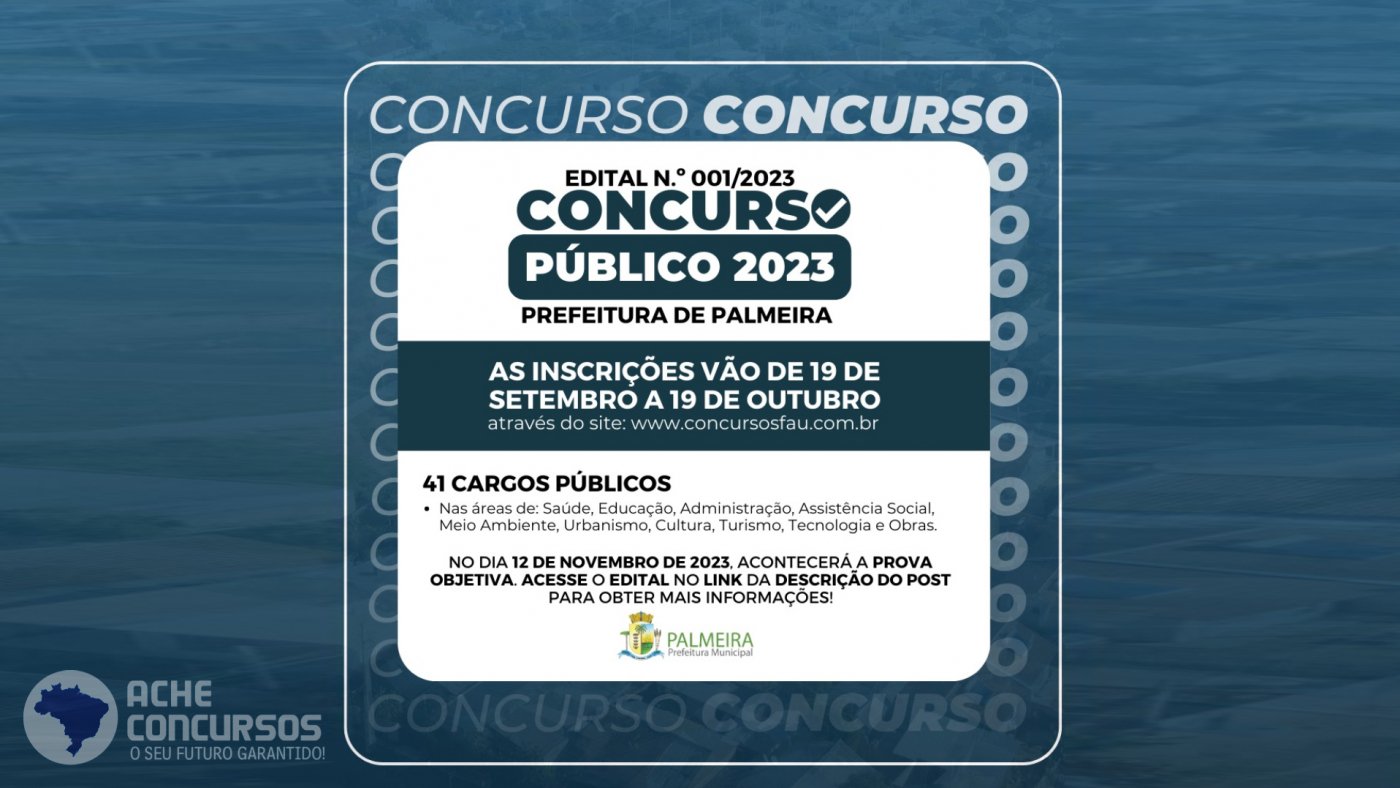 Seu novo meio de informação sobre concurso público, desde cargo