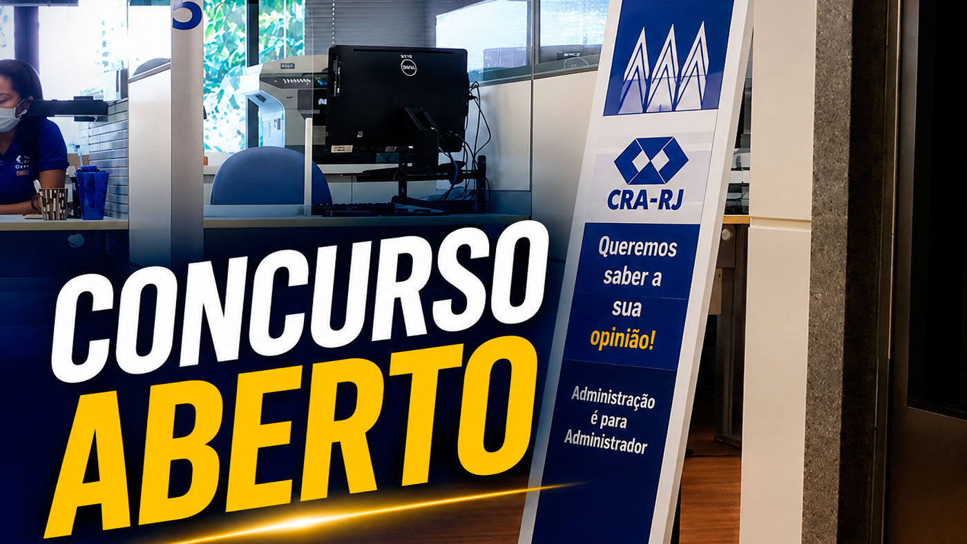 Concurso CRA-RJ 2026: Edital abre vagas de até R$ 6,3 mil