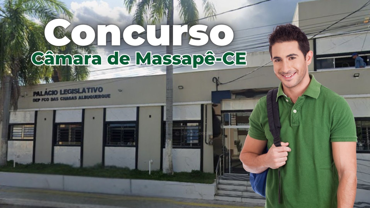 Concurso da Câmara de Massapê-CE abre 13 vagas em 2026