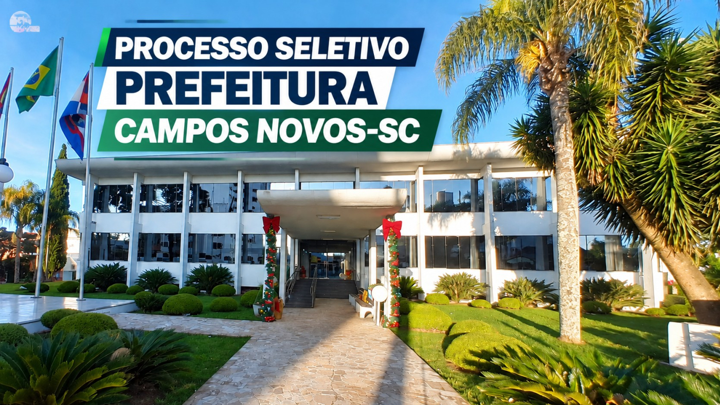 Prefeitura de Campos Novos-SC abre vaga para professor em novo processo seletivo