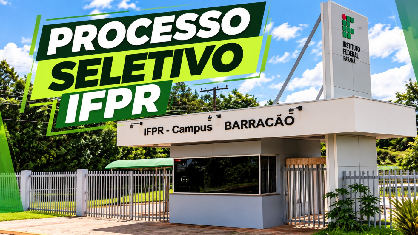 IFPR abre vagas para Professor Substituto em novo processo seletivo