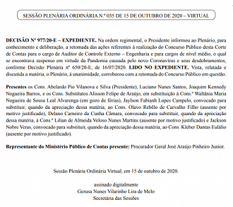 TCE-PI retoma concurso público com 6 vagas.