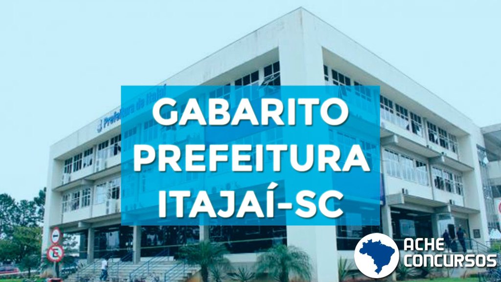 Concurso Itajaí-SC 2020: FEPESE divulga gabaritos