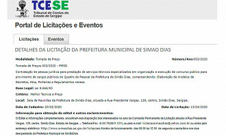 Simão Dias-CE terá novo concurso em 2020 Simão Dias-CE terá novo concurso em 2020