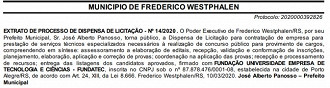 Publicação do extrato de contrato Publicação do extrato de contrato