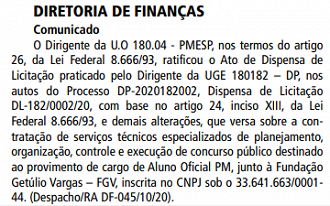 Concurso PMSP 2020 para Aluno-Oficial tem banca definida