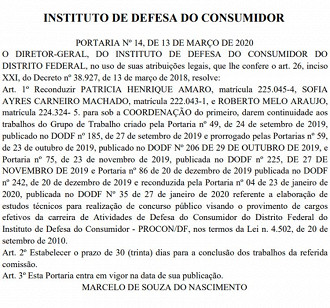 Publicação de Portaria de Comissão Publicação de Portaria de Comissão