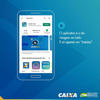 Como receber o auxílio emergencial no aplicativo Caixa Tem. Imagem: Caixa.