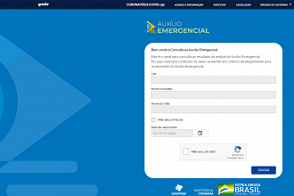 Novo site para acompanhar a solicitação do auxílio emergencial foi lançado na terça-feira (5).