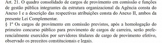 Trecho da nova disposição legal