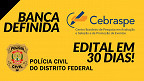 Concurso PCDF: Cebraspe é confirmado como coordenador para 600 vagas de Agente