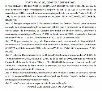 PG-DF recebe autorização para contratar organizadora de seu próximo concurso público.