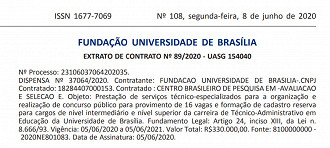 Cebraspe é o organizador do novo concurso público da FUP, previsto para 2020.