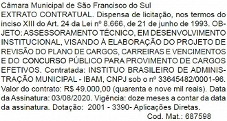 Publicação de escolha de banca