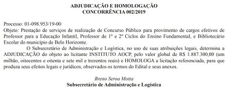 Publicação de escolha de banca