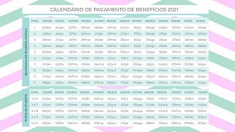 Calendário do INSS 2021 foi divulgado.