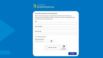 Página de Consulta do Auxílio Emergencial - Fonte: Dataprev Página de Consulta do Auxílio Emergencial - Fonte: Dataprev
