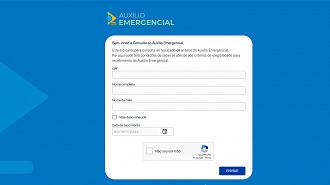 Página de Consulta do Auxílio Emergencial - Fonte: Dataprev