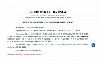 Contratação da banca organizadora do concurso UNIFAP 2021