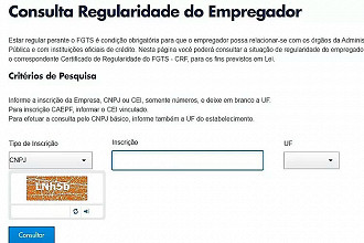 Como emitir CND do FGTS - Reprodução Caixa