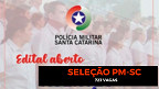 Polícia Militar de Santa Catarina abre 723 vagas para Agente Administrativo 