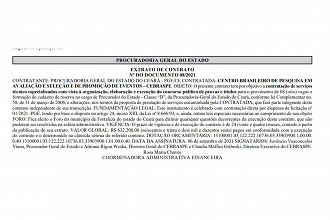 Cebraspe será a banca organizadora do concurso PGE/CE