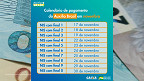 Calendário oficial do Auxílio Brasil é divulgado pela Caixa; veja datas