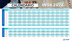 Calendário INSS 2026: veja TODAS as datas de pagamento