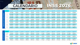 Calendário INSS 2026: veja TODAS as datas de pagamento