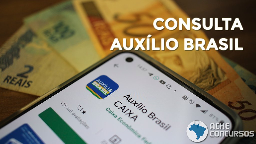Consulta auxílio brasil 2022 - Imagem: Ache Concursos