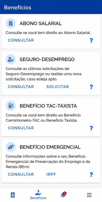 Consulta do abono Pis na CTPS digital (Divulgação)