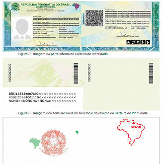 Nova Carteira de Identidade Nacional - Imagem: Diário Oficial da União
