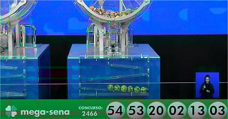 Resultado da Mega-Sena concurso 2466 - Fonte: Caixa Resultado da Mega-Sena concurso 2466 - Fonte: Caixa