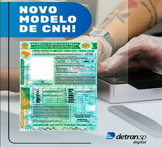 Novo modelo de CNH começa a ser emitido dia 01/06/22 - Fonte: Detran/SP