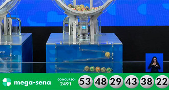 Mega-Sena concurso 2491 de 15/06 - Fonte: Caixa
