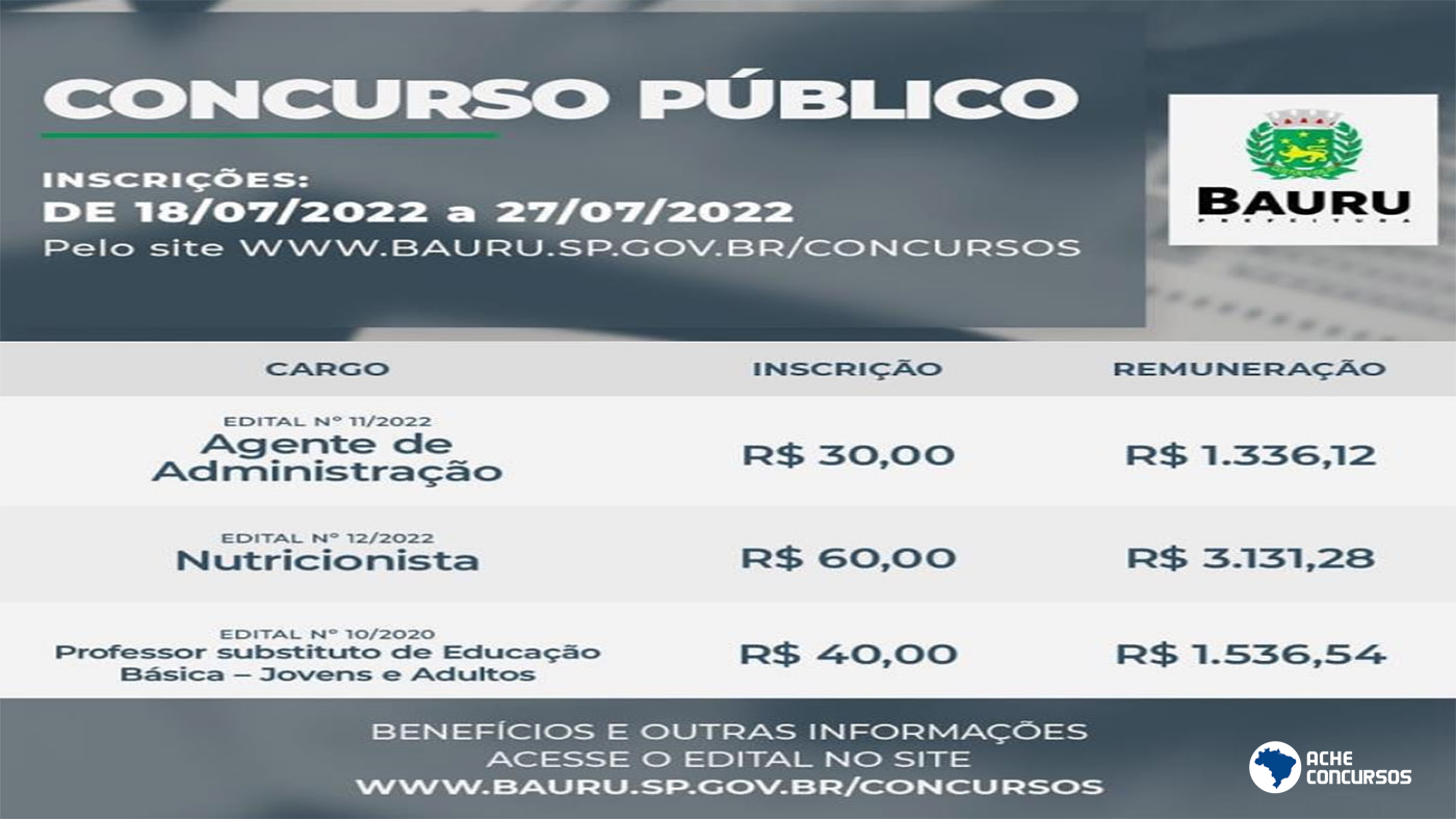 Créditos: Divulgação/instagram @prefeituradebauru