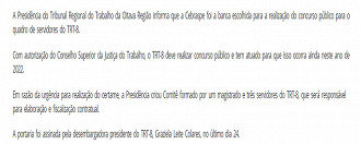 Cebraspe é definida como banca responsável Cebraspe é definida como banca responsável