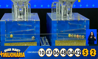 Caixa sorteia + Milionária; concurso nº 10 - Fonte: Loterias Caixa Caixa sorteia + Milionária; concurso nº 10 - Fonte: Loterias Caixa
