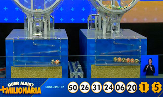Caixa sorteia + Milionária concurso nº 12 - Fonte: Loterias Caixa