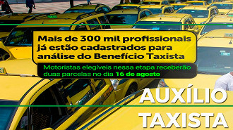 Governo inicia pagamentos do Auxílio Taxista em 2022 (Reprodução)