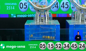 Resultado do concurso 2514 da Mega-Sena de 27 de agosto - Fonte: Caixa Resultado do concurso 2514 da Mega-Sena de 27 de agosto - Fonte: Caixa