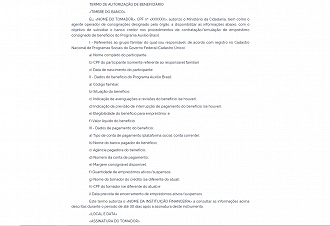 Beneficiário terá que preencher termo de autorização e questionário para solicitar o consignado.