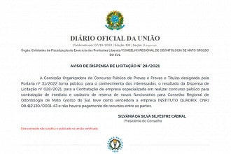 Concurso CRO-MS: Banca definida Concurso CRO-MS: Banca definida