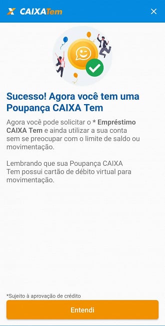 Empréstimo é liberado após atualização cadastral do Caixa Tem