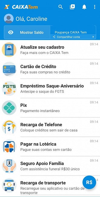 Beneficiário deve atualizar o cadastro no Caixa Tem para pedir empréstimo Beneficiário deve atualizar o cadastro no Caixa Tem para pedir empréstimo