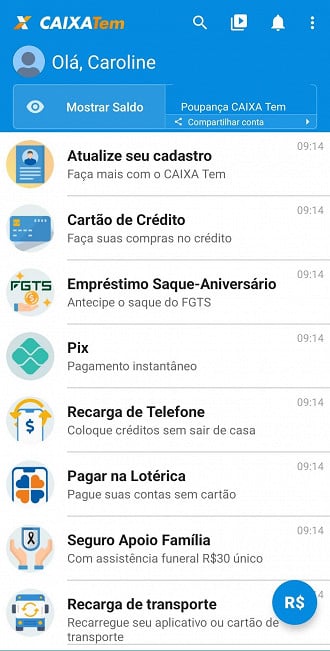 Beneficiário deve atualizar o cadastro no Caixa Tem para pedir empréstimo