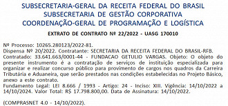 Concurso Receita Federal - FGV é a banca escolhida